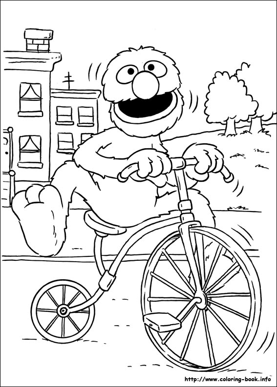 Sesame Street coloring picture